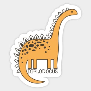 Dinosaur Diplodocus Sticker